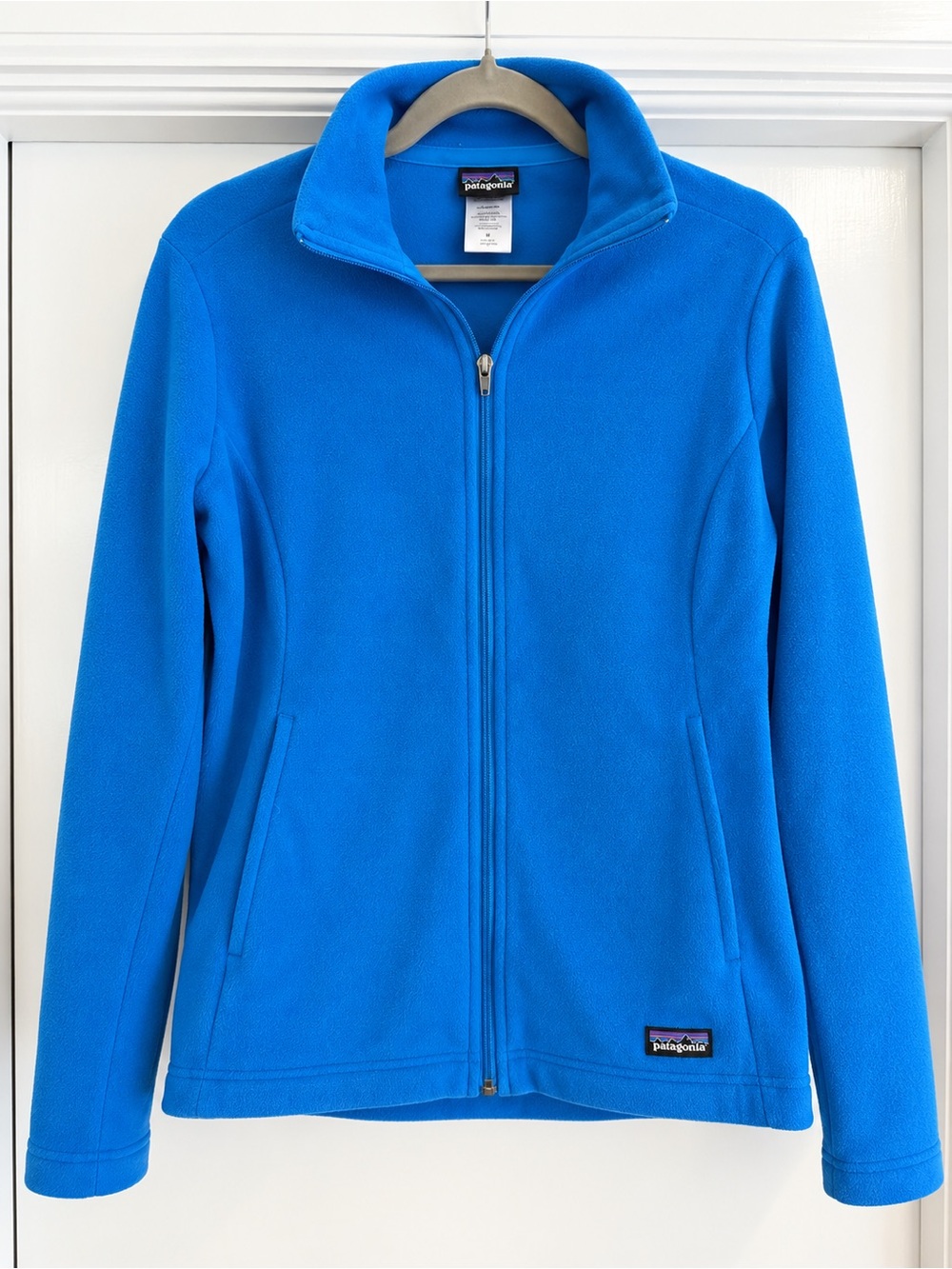 Patagonia Women's Bright Blue Full-Zip Fleece Jacket, Size M